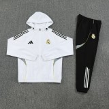 Real Madrid 2025/26 White Windbreaker suit S-2XL