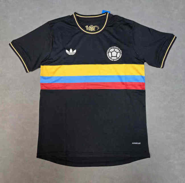 Colombia 2025/26 Black 100th Anniversary Jersey