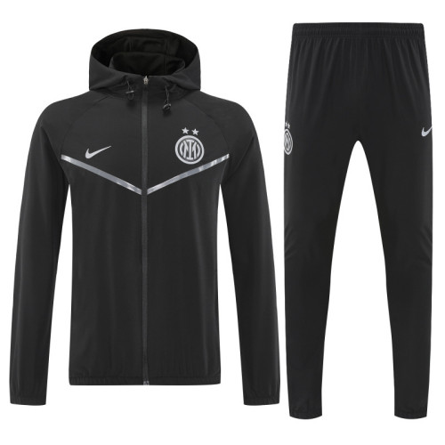 Inter Milan 2025/26 Black Windbreaker suit S-2XL