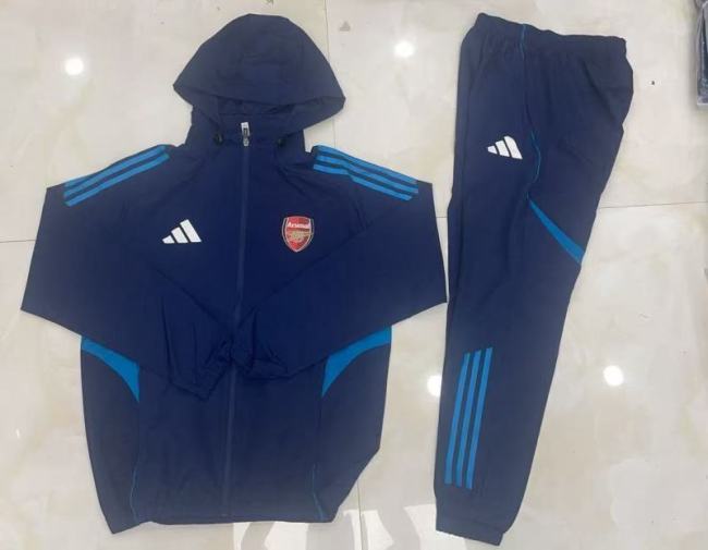 Arsenal 202526 Dark Blue Windbreaker suit S-2XL