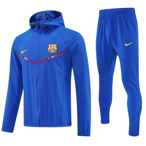 Barcelona 202526 bright blue Windbreaker suit S-2XL