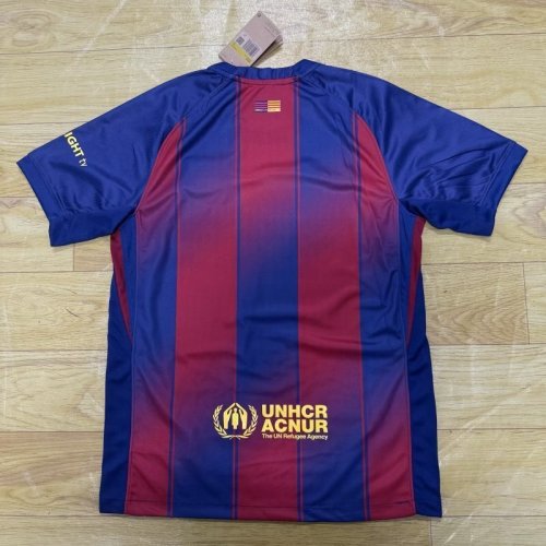 Barcelona 202526 home jersey with new sponsor