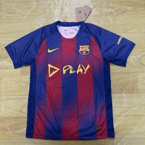 Barcelona 202526 home jersey with new sponsor