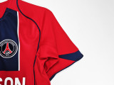 Retro  Paris 200405 Away Red Soccer jersey