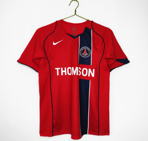 Retro  Paris 200405 Away Red Soccer jersey