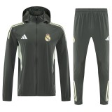 Real Madrid 202526 Dark Green Windbreaker suit S-2XL