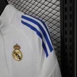 Real Madrid 2025/26 White Windbreaker