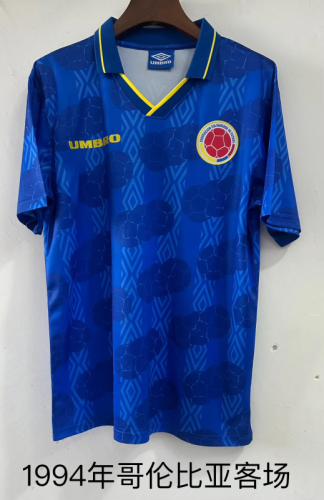 Retro Colombia 1994 Away Soccer jersey