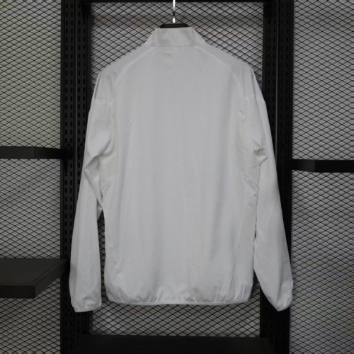 Real Madrid 2025/26 White Windbreaker
