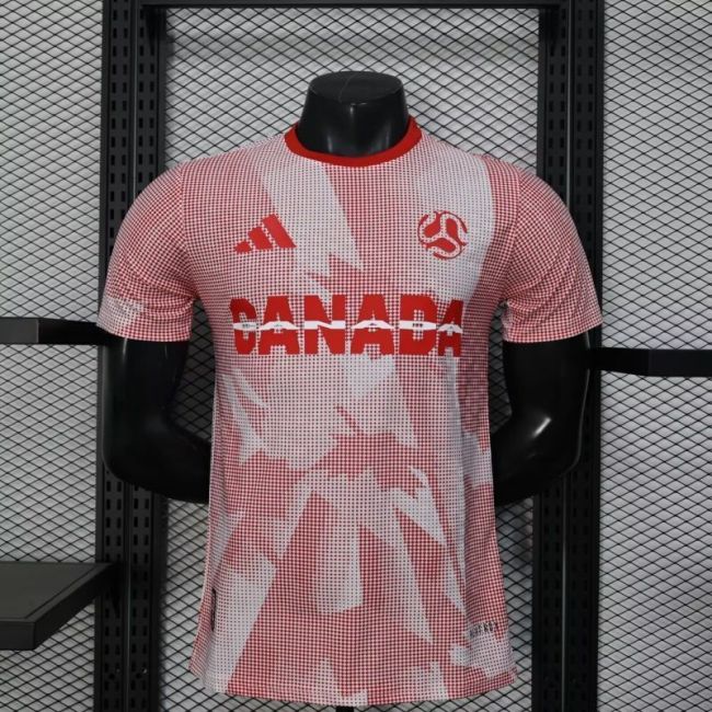 Canada 2026 World Cup Pink and White Player Version soccer jerseys