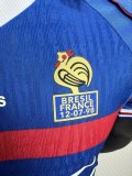 Retro France 1998 Home Player Version jersey