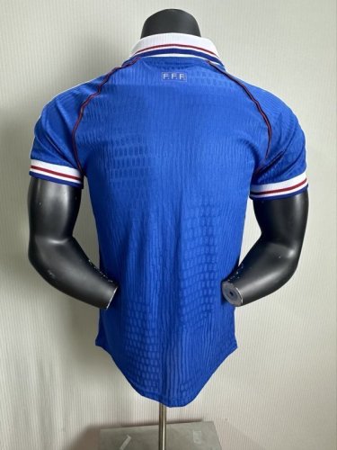 Retro France 1998 Home Player Version jersey