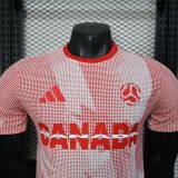 Canada 2026 World Cup Pink and White Player Version soccer jerseys