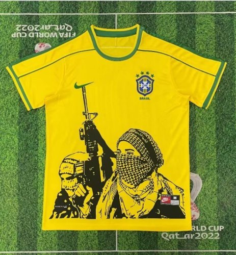 Retro 1998 Brazil Home Special Edition Jersey