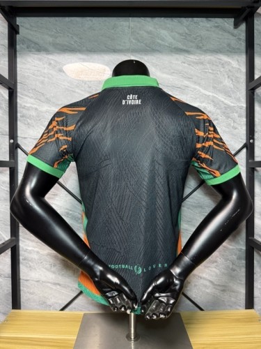 Ivory Coast 2025/06 Black Special Player Version soccer jersey size S-2XL