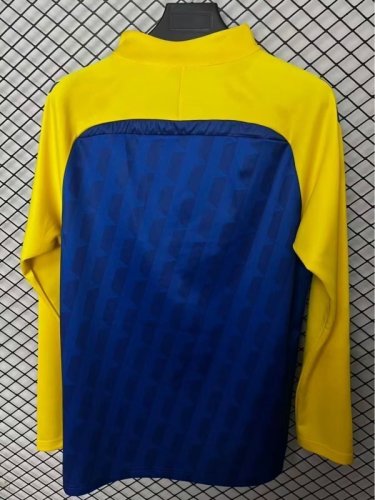 Las Palmas 202526 Blue and Yellpw Half zipper Training S-2XL