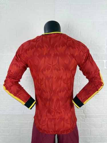 Belgium 202526 Home Long Sleeve player version Jersey size S-2XL