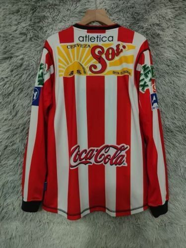 Retro Chivas 200203 Home long sleeve Soccer jersey