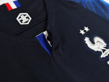 Retro 2018 France home long sleeves soccer jersey size S-2XL