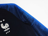 Retro 2018 France home long sleeves soccer jersey size S-2XL