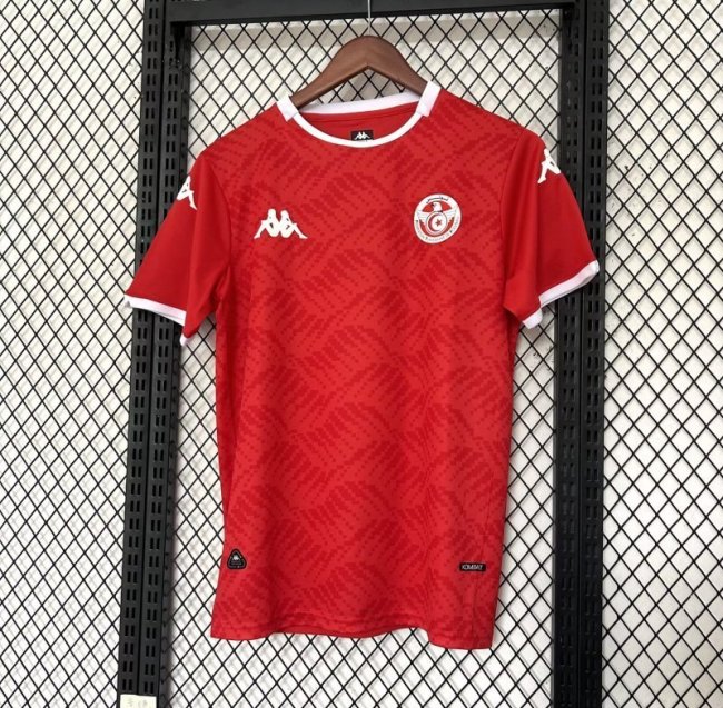 Tunisia 202526 home soccer jersey size S-4XL