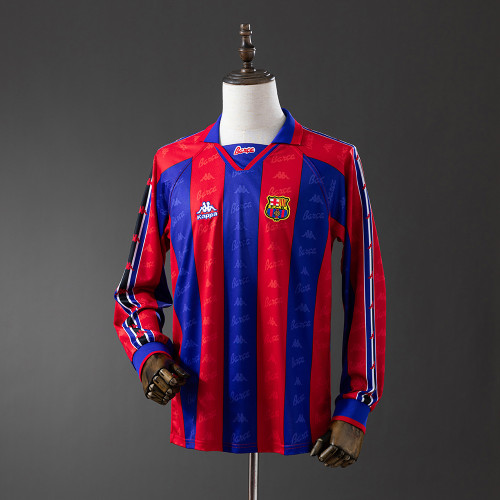 Retro long sleeve Barcelona 9697 home S-XXL