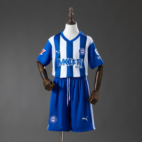 Deportivo Alavés 202526 Home kids soccer jerseys