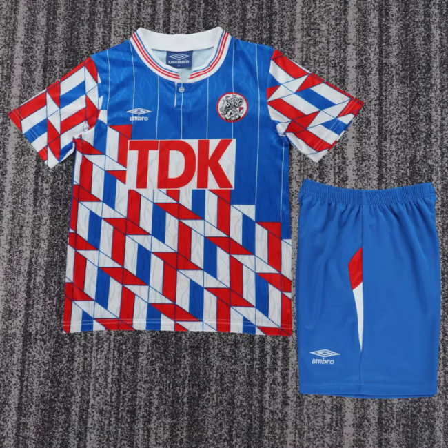 Retro Ajax 198990 Away kids kit size 16-28