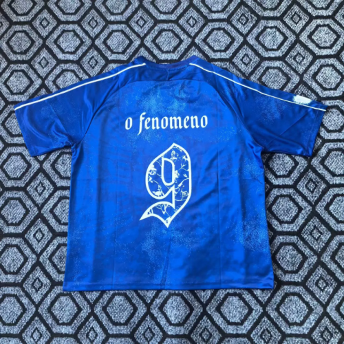 Brazil 2025/26 Ronaldo O Fenomeno 9 tribute Retro blue Jersey size S-2XL