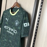 Manchester city 2025/26 Third away soccer jersey