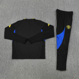 Manchester United 2025/26 Black Half zipper training clothes