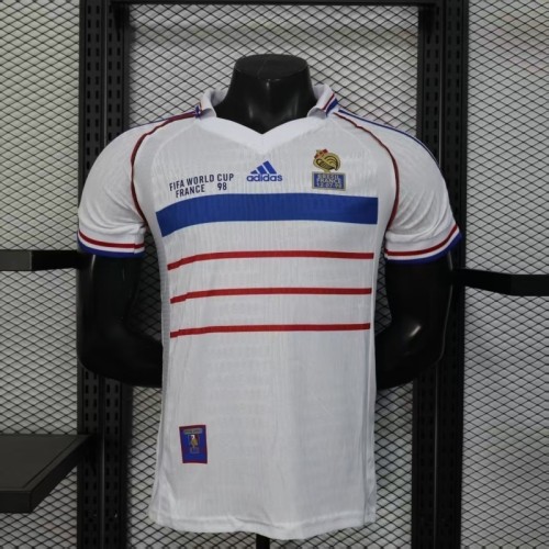 Retro France 1998 Away Player Version jersey