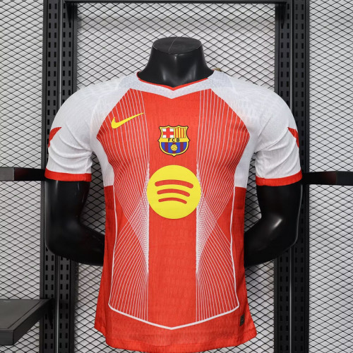 2025-26 Barcelona red special player version jersey   (The player version is more slim fit, it is recommended to buy one size larger)