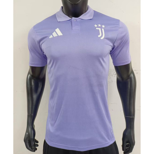 2025-26 .Juventus Light Purple POLO   (The player version is more slim fit, it is recommended to buy one size larger)