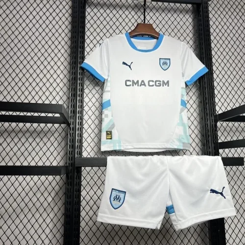 2024-25 Marseille home kids kit
