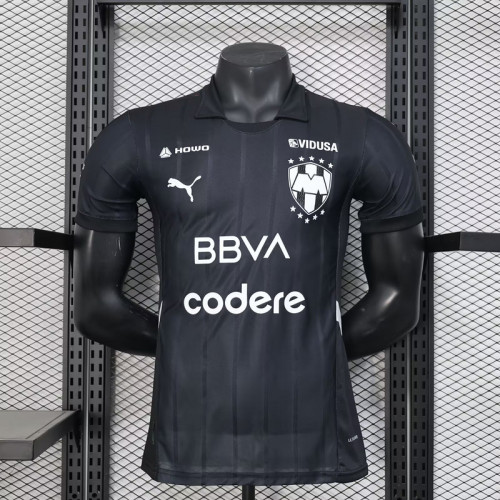 2024-25 Monterrey black special player version jersey   (The player version is more slim fit, it is recommended to buy one size larger)