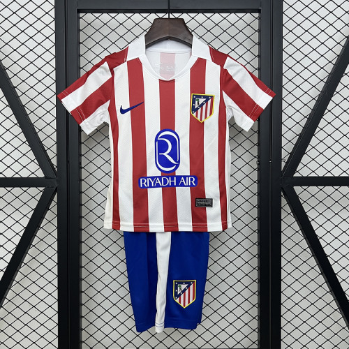 2025-26 Atletico Madrid  Home kid kit