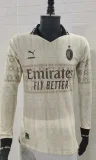 2024-25 AC Milan ＆ pleasures white long sleeve jerseys