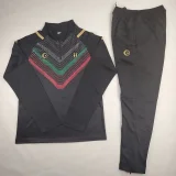 2024-25 Palestine black half zip training suit