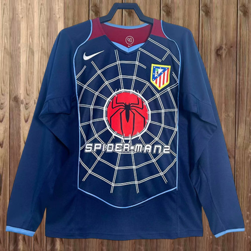 2004-05 Atletico Madrid  away retro long sleeve jersey