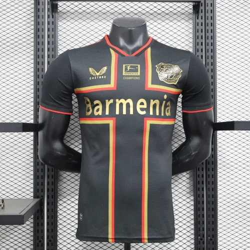 leverkusen 2024-25 black special player version(The player version is more slim fit, it is recommended to buy one size larger)