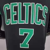 BROWN#7 Celtics White Jordan theme black