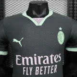 2024-25 AC Milan Third away player version(The player version is more slim fit, it is recommended to buy one size larger)
