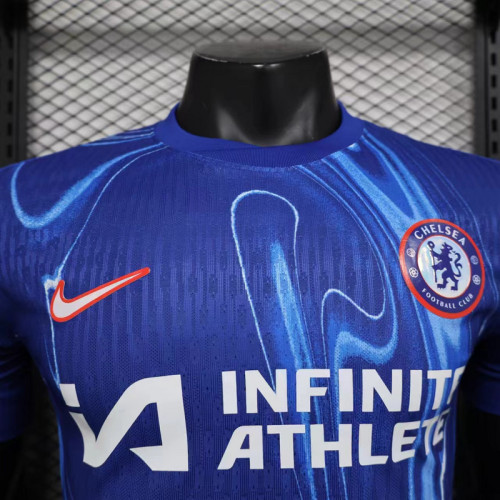 2024-25 Chelsea home player version jersey(The player version is more slim fit, it is recommended to buy one size larger)