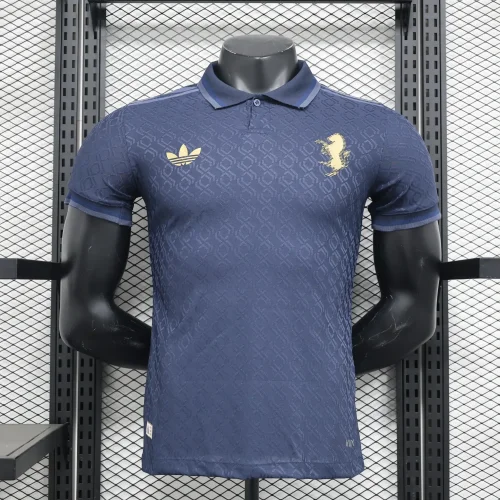 Player Version 2024-25 Juventus Third Black(The player version is more slim fit, it is recommended to buy one size larger)
