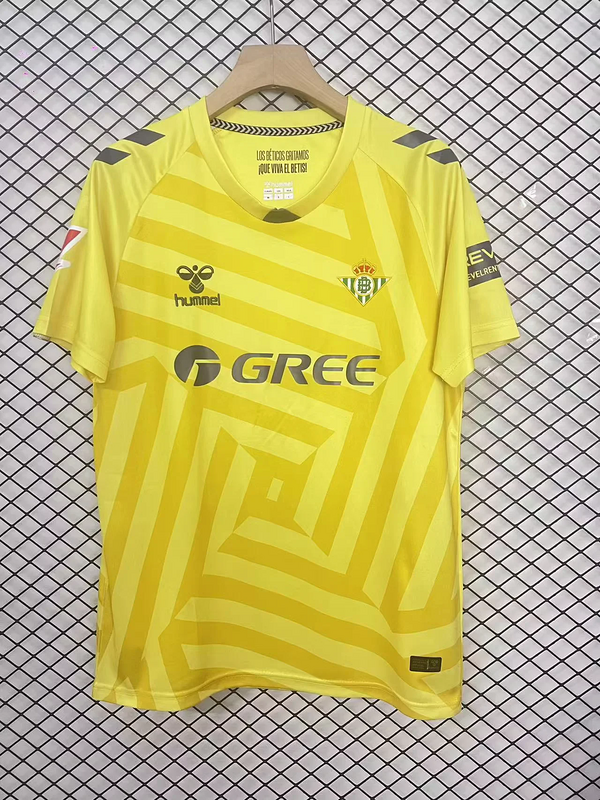 2025-26 Betis  yellow goalkeeper jersey