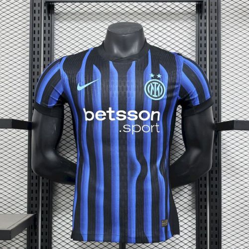 2025-26.Inter Milan   home player version jersey (The player version is more slim fit, it is recommended to buy one size larger)
