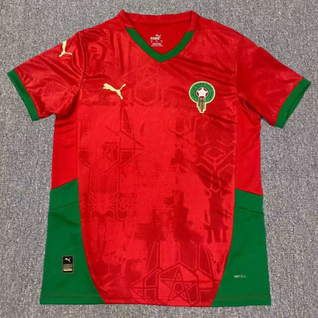 2024-25 Morocco home soccer jersey