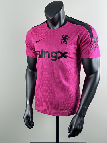 2025-26 Chelsea  pink special player version jersey  (The player version is more slim fit, it is recommended to buy one size larger)