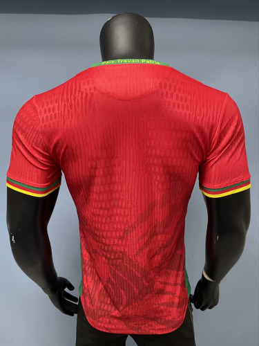 2025-26 Cameroon red player version jersey   (The player version is more slim fit, it is recommended to buy one size larger)